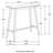 Walnut Rectangular Bar Table