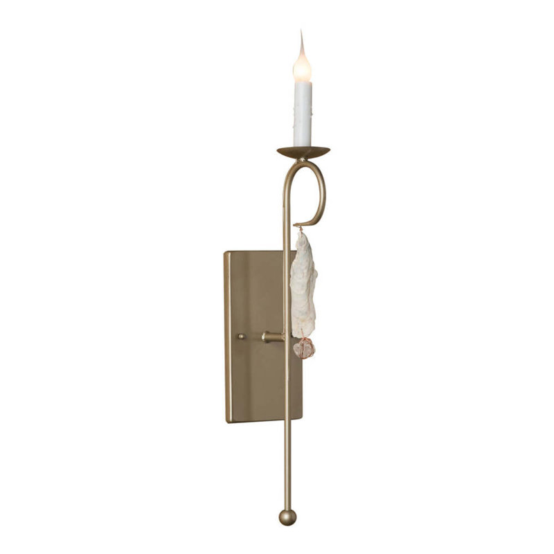 Oyster Shell Steel Wall Sconce