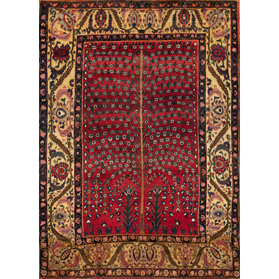 Hand Knotted Wool Geometric Area Rug