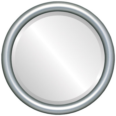 Rowles Wood Frame Round Wall Mirror