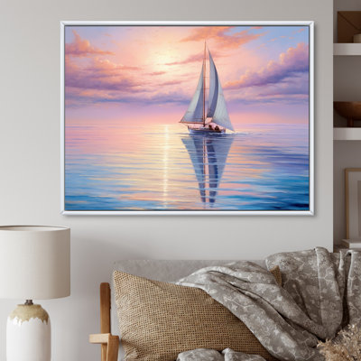 Voilier, reproduction d'art sur toile, voilier côtier, sérénade I