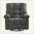 Oversized 360° Swivel Rocker Recliner, Heavy Duty 350LBS Massage Chair with Vibration Massage, Lumbar Heating, USB Charging and Side Pocket, Adjustable Recline Single Sofa for Living Room-1878983784