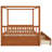 Space-Saving Queen Bed with Storage, Wood Frame, Modern Style