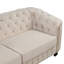Canapé-lit rembourré en velours moderne avec coussin de siège épais amovible pour deux, idéal pour se détendre et socialiser