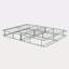 Pliable 9 po Base de lit en métal avec matelas, sommier sommier simple, gris