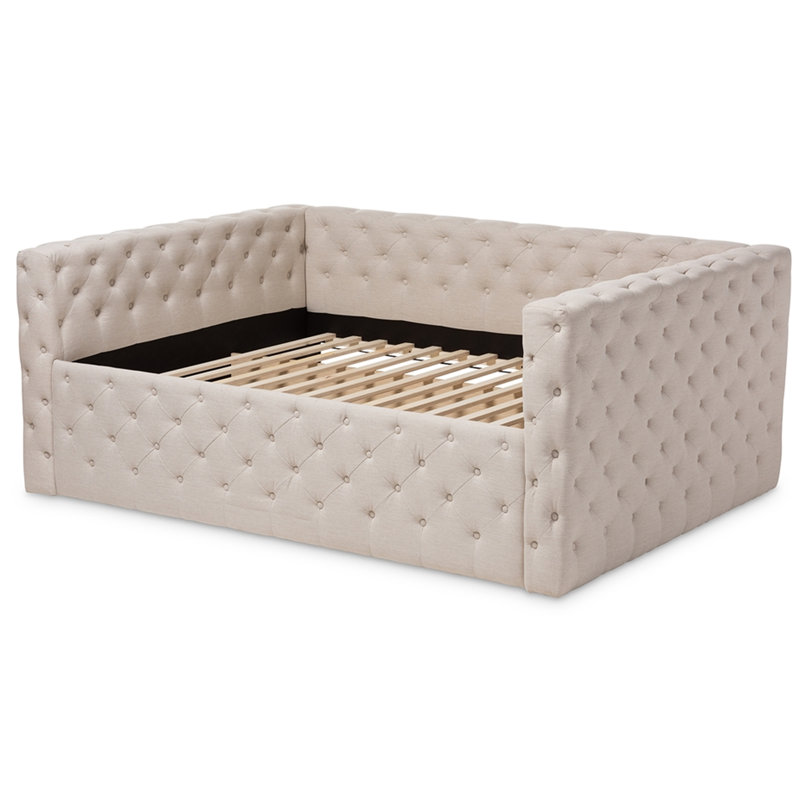 Lit de jour Chelsy, Double, Beige clair
