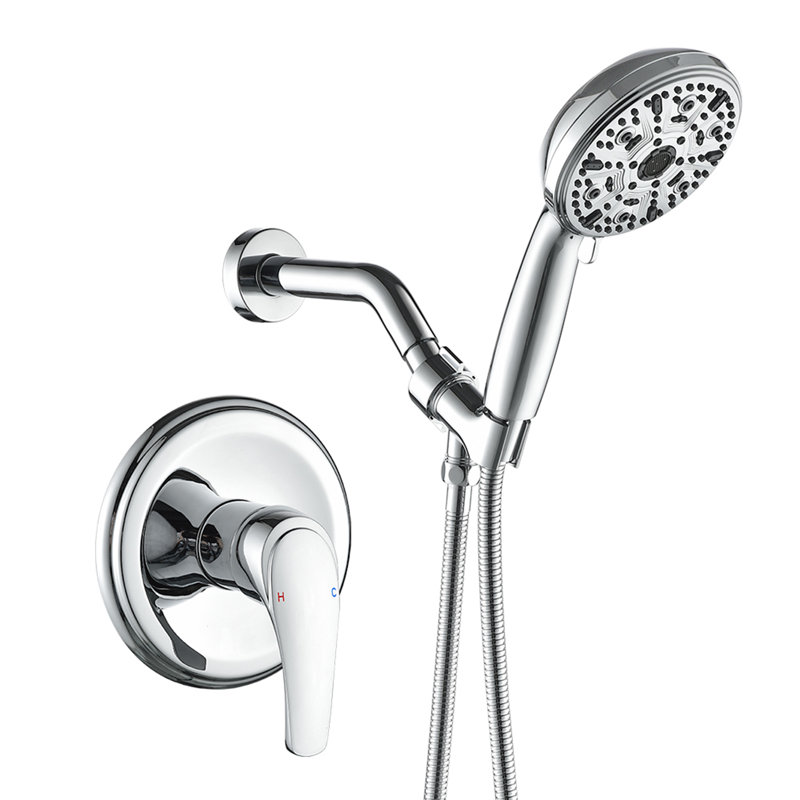 Volume Control Shower Faucet with Rough in-Valve, Chrome