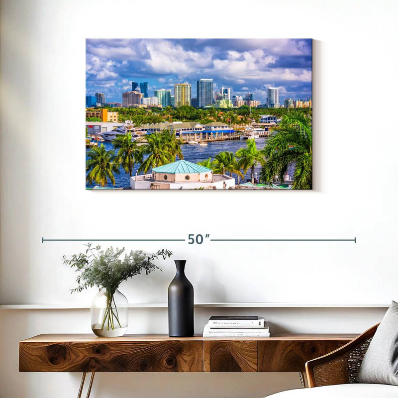 Skyline de Kavia Fort Lauderdale, H 24 po x l 36 po