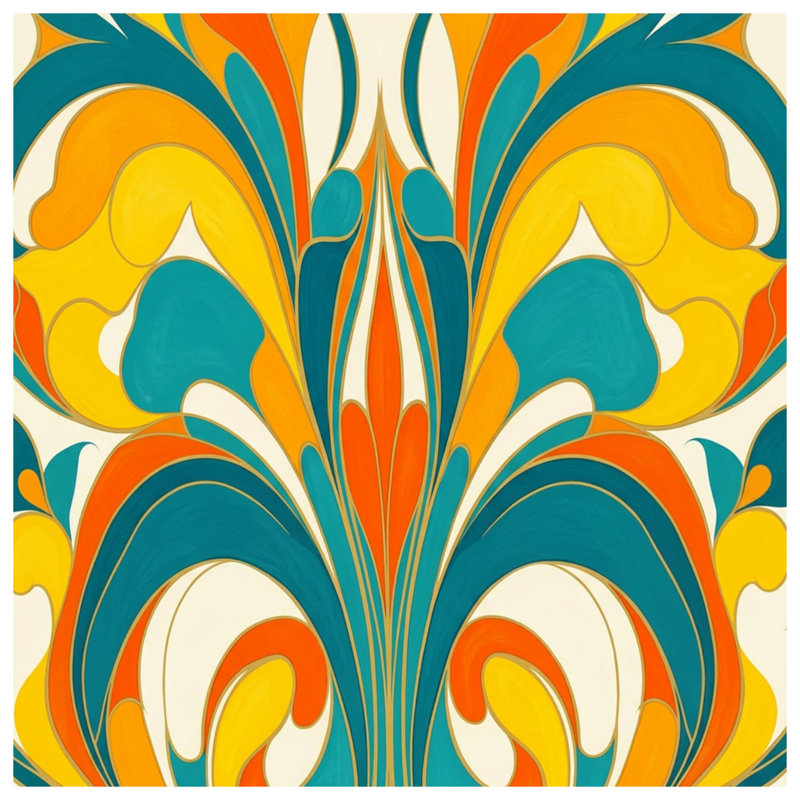 Colorful Abstract Art Comforter, King