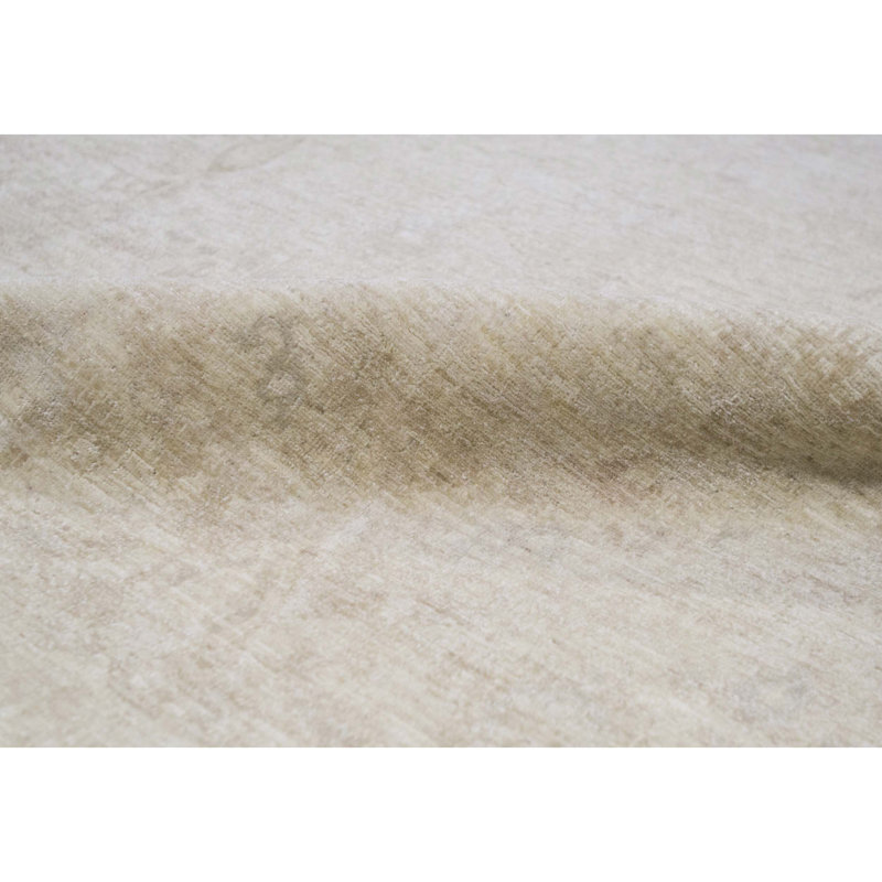 Sultanabad Wool Damask Area Rug in Coffee Cream