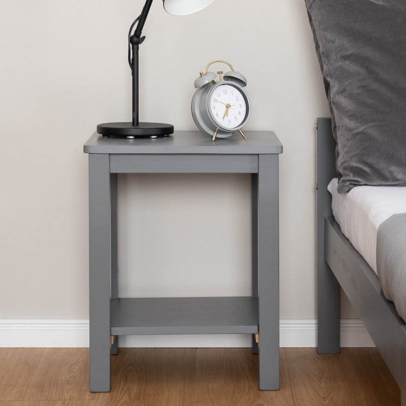 Tomeny Bedside Table, Grey