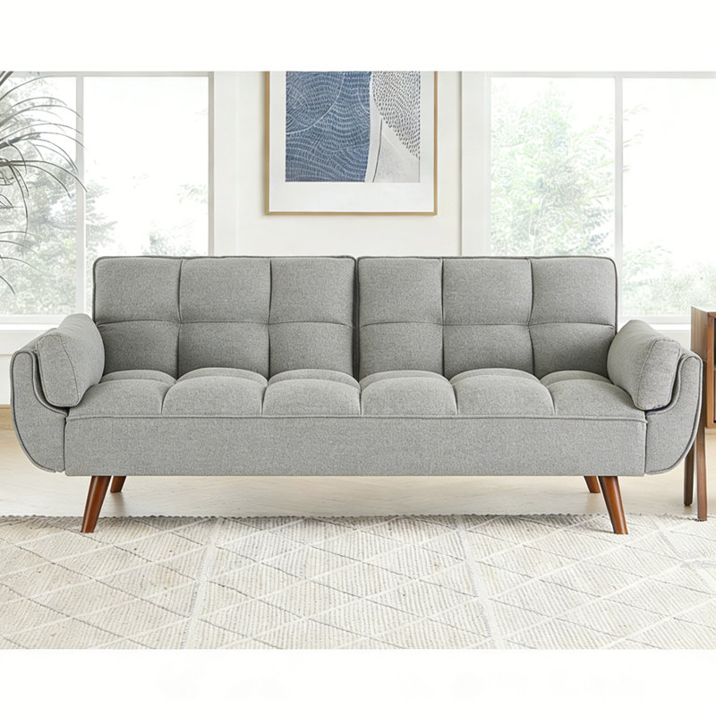75" Convertible Sleeper Sofa Bed, Reclining Futon Couch, Folding Small Loveseat Couches For Living Room,Office,Apartment