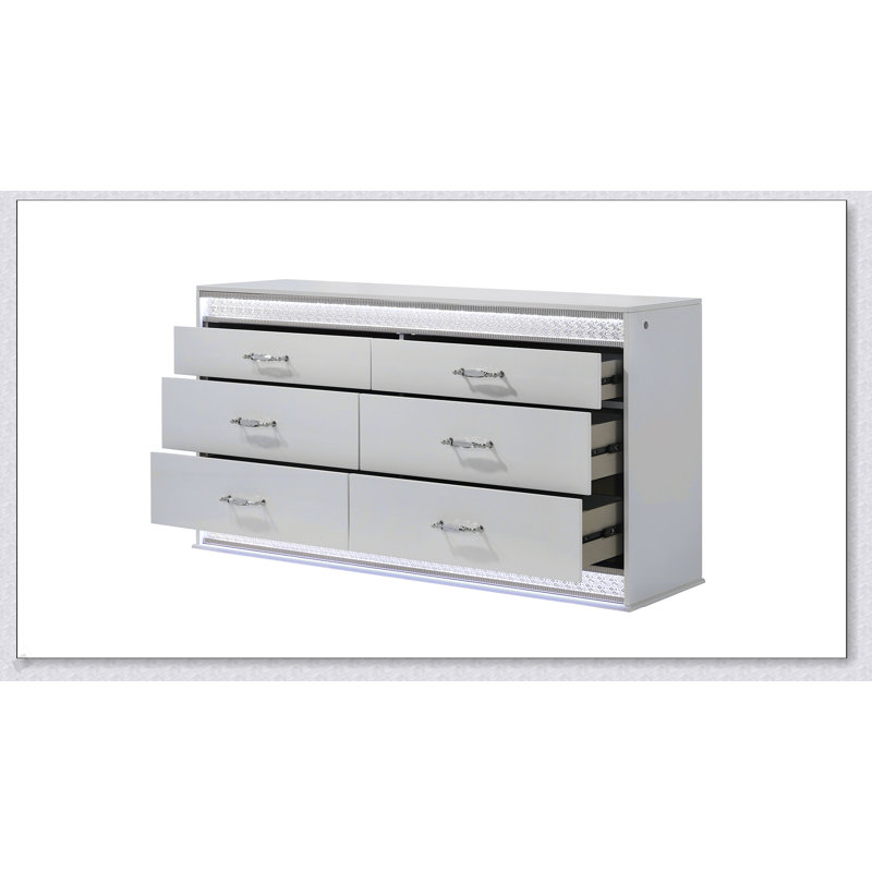 Commode 6 tiroirs Glam