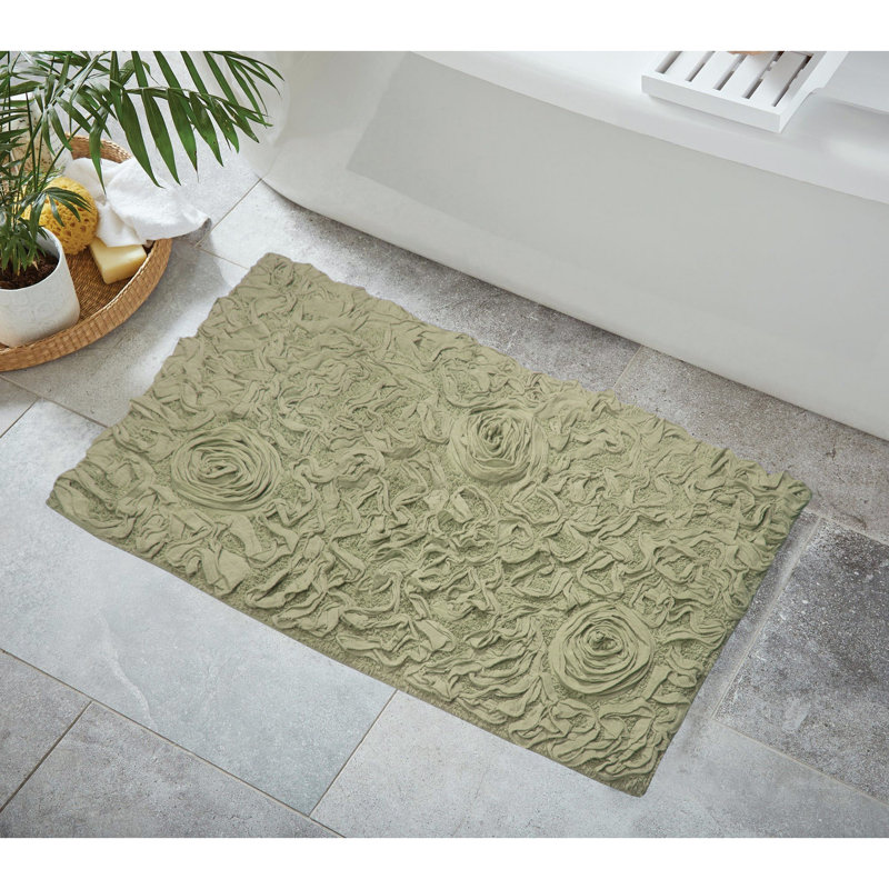 Tapis pour salle de bain Schoenberger, L 40 po x l 24 po, Vert