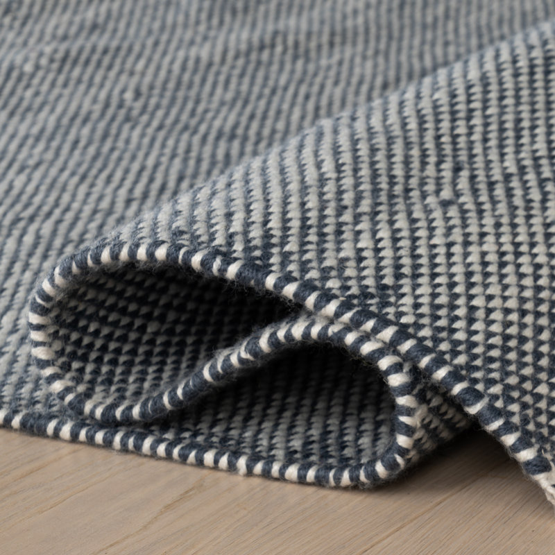 Pebble Handwoven Performance Rug, Blue, Rectangle 5' x 8'