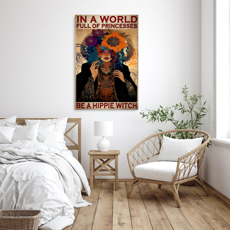 Isabea " Isabea Be A Hippie Witch ", 36" H x 24" W x 1.25" D