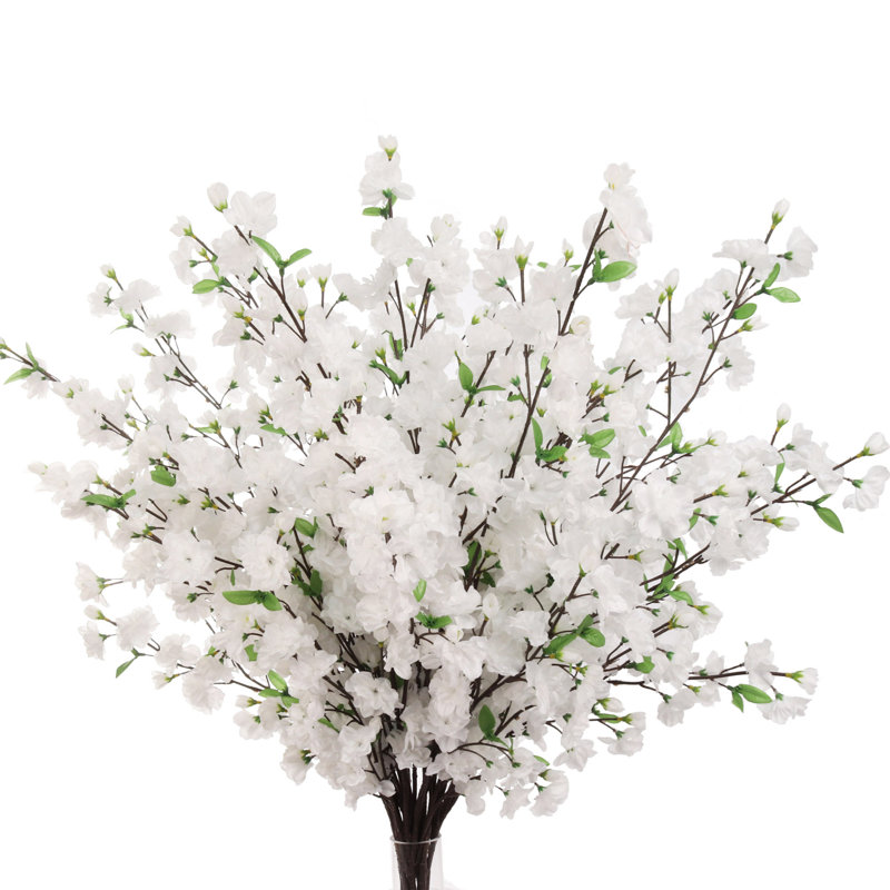 Tige de cerisier blanc - Branche artificielle, Blanc