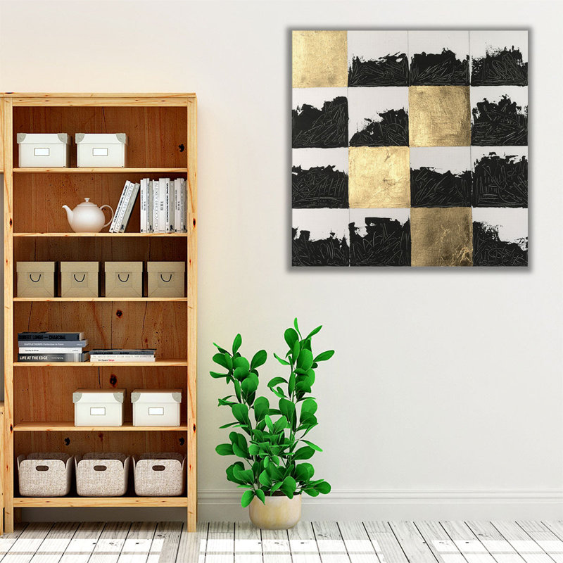 «Polarized Squares II», reproduction d'art sur toile, H 40 po x l 40 po