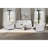 Blanche White Reclining Sofa With LED Lights