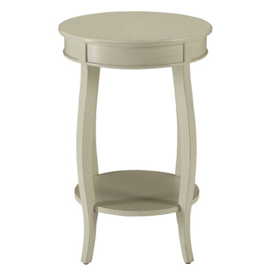 Table d'appoint ronde avec tablette inférieure