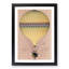 Tri-Colour Hot Air Balloon in Paris - Picture Frame Painting Print-55765049-55765048