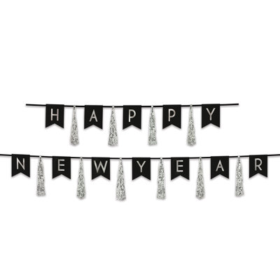 Banderole à glands Happy New Year
