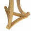 Table d'appoint ronde en bois - Table de bout élégante à base courbée pour le salon, la chambre à coucher ou le patio