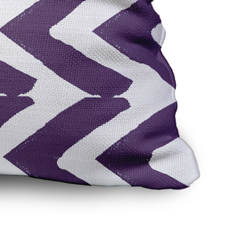 Housse de coussin carré et insert, 20 po X 20 po, Violet