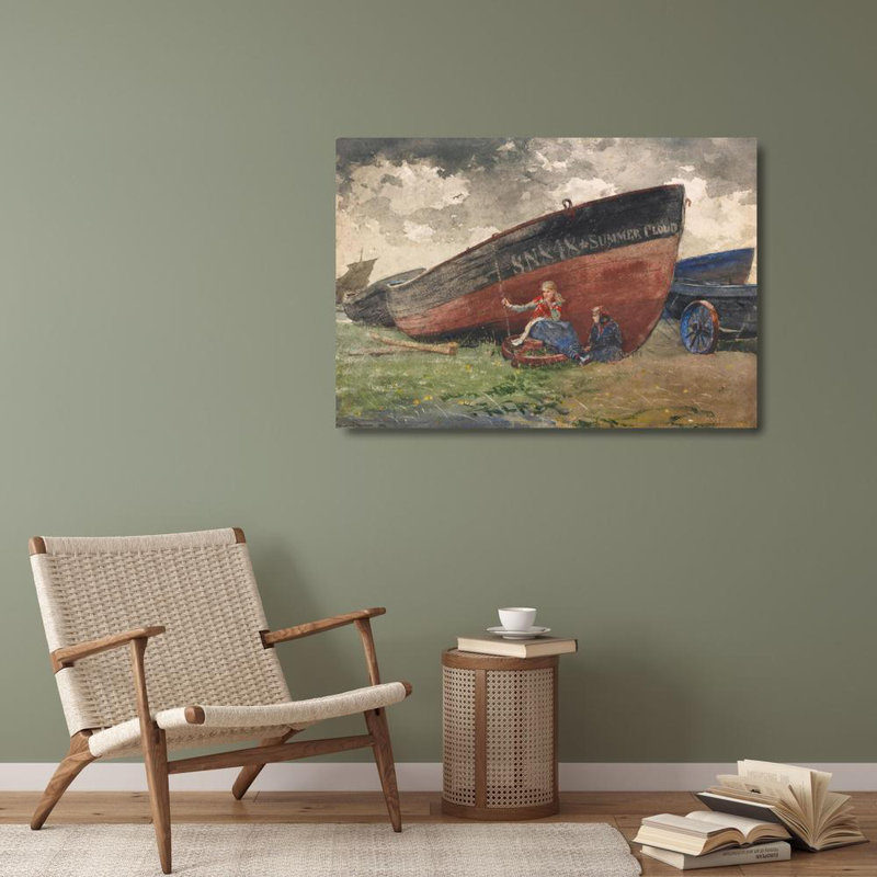 «The Summer Cloud» par Winslow Homer - Art mural sur toile tendue avec châssis, H 40 po x l 28 po