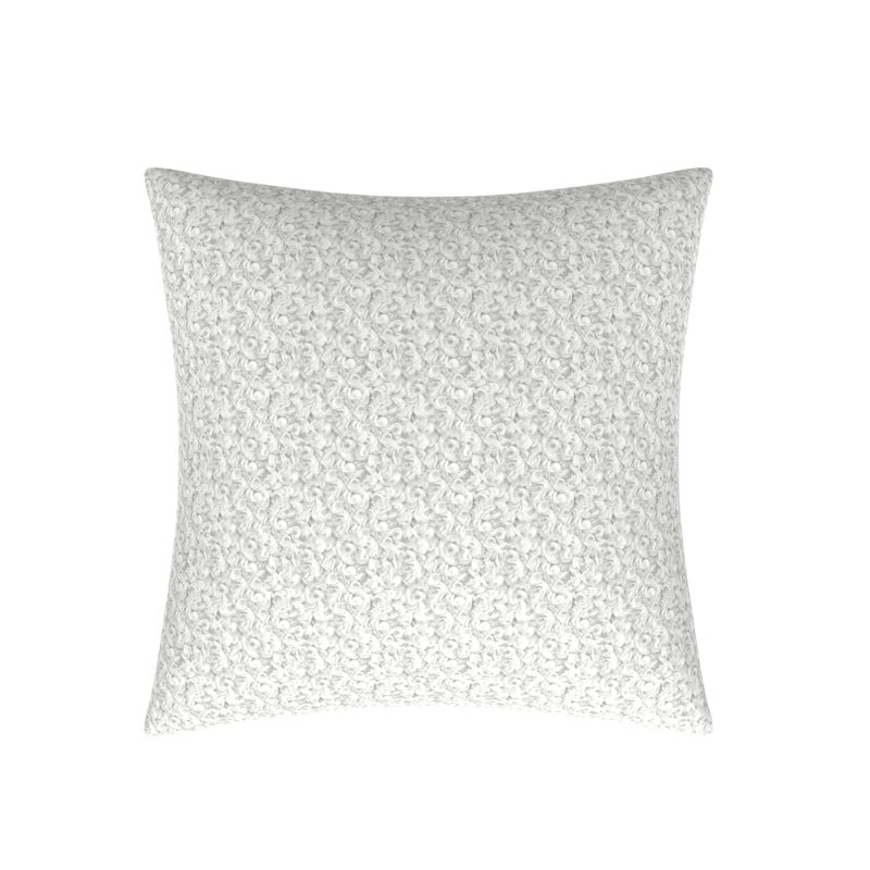 Square Pillow Cover & Insert, White, 26"H x 26"W