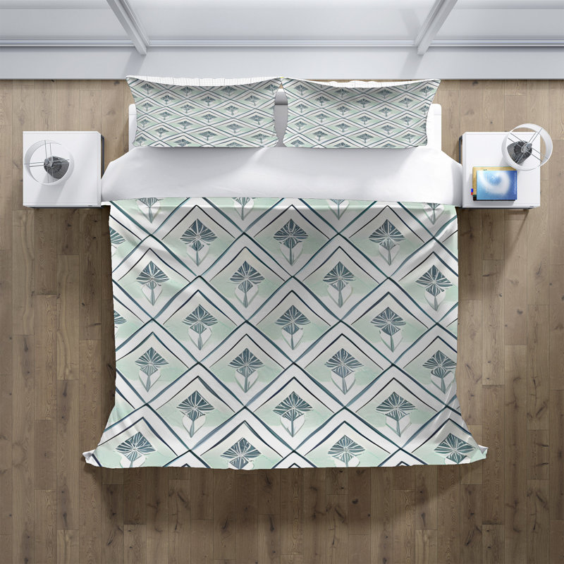 Abstract Duvet Cover, King Duvet Cover + 2 King Shams