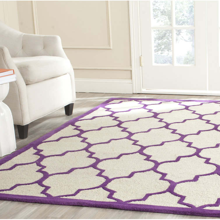 Rotteck Geometric Wool Hand Woven Area Rug