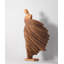 Ornement sculpture en bois déesse abstraite