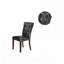 Chaises noires en similicuir