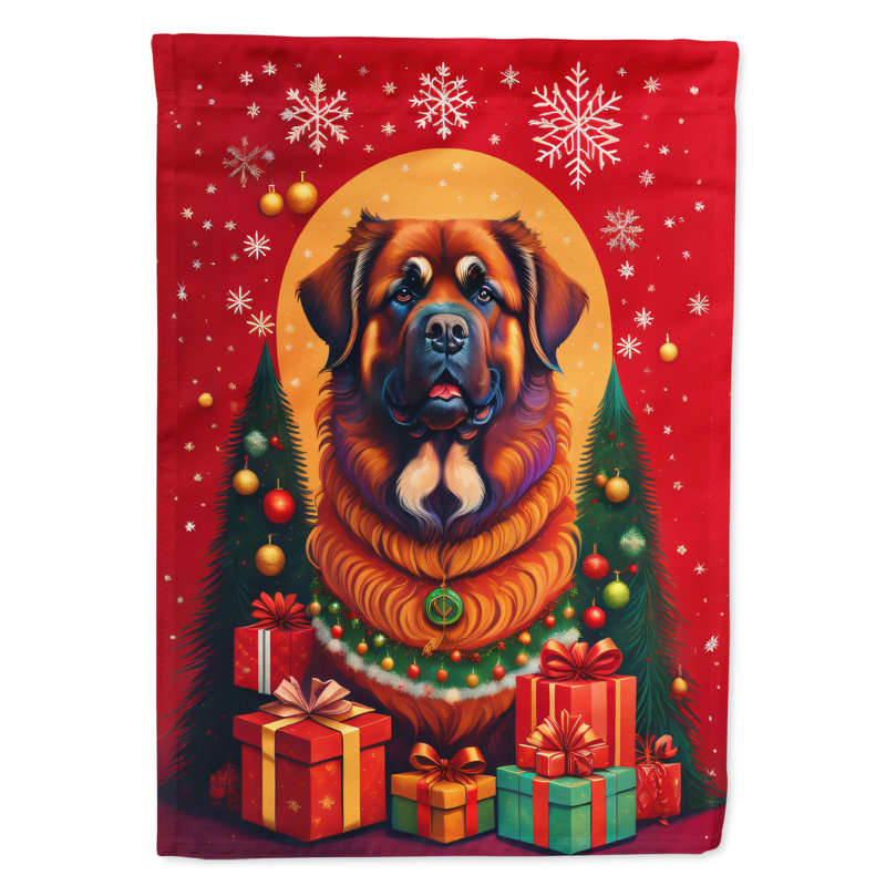 Double Sided 40'' H x 28'' W Polyester Christmas House Flag