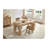 Farmhouse Rectangular Dining Table for 4-6 People with Sturdy Wood Legs