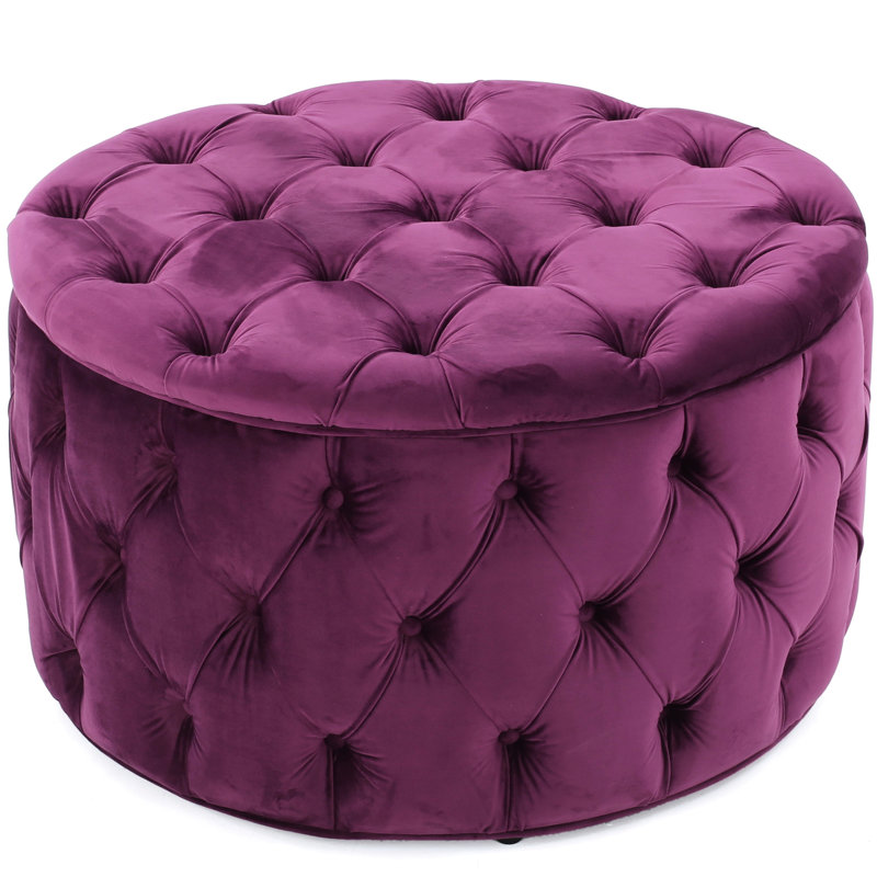 Velours fuchsia avec un capitonnage doux et profond pour une utilisation polyvalente