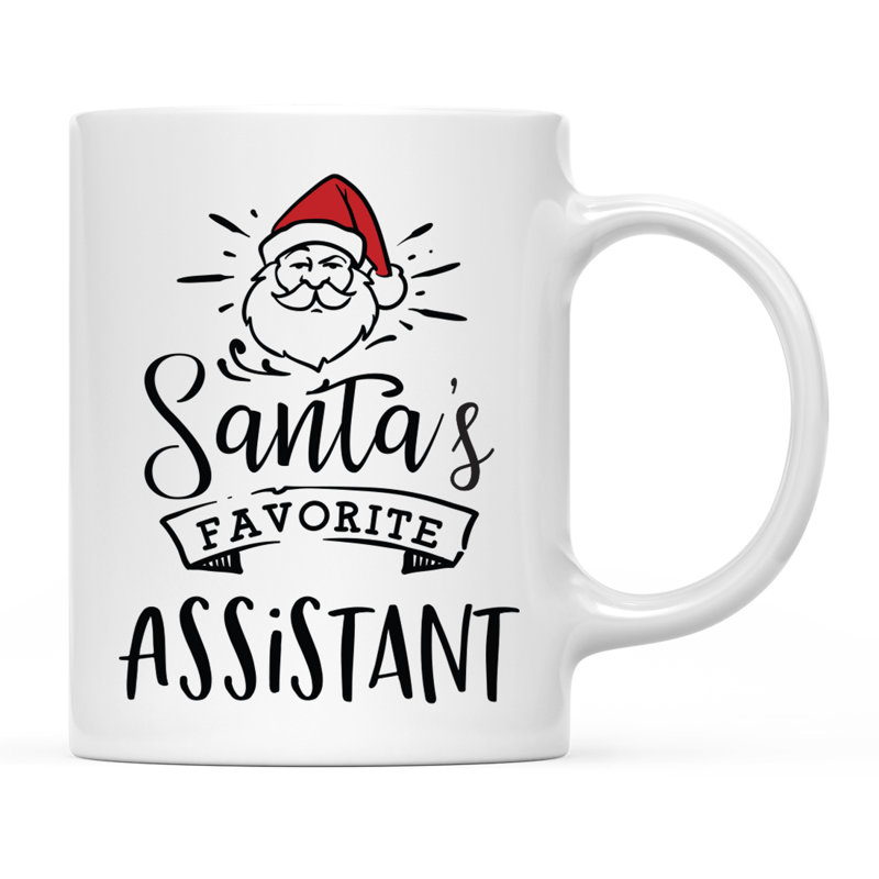 Grande tasse à café Tuileries, « Santa's Favorite Assistant »