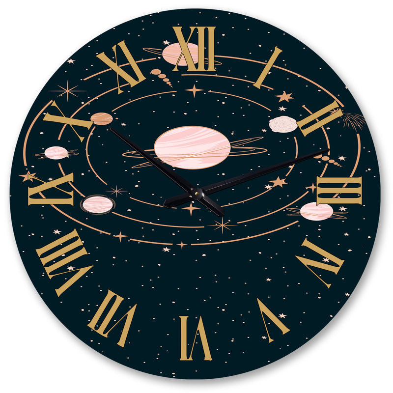 Horloge murale surdimensionnée mystérieuse III, Grand