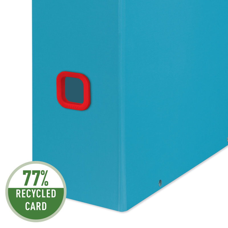 Cosy PP Laminated Robust Hardboard Magazine Holder, Blue