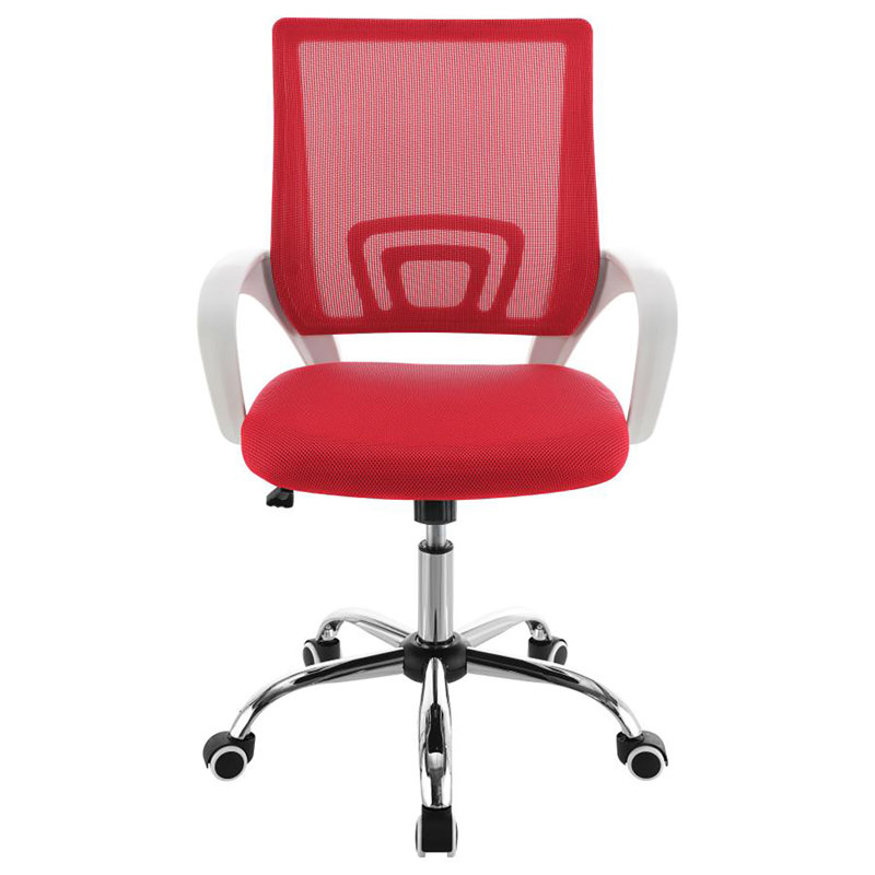 Chaise de bureau réglable Voggel, Rouge