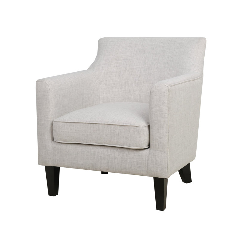 Wendyn Upholstered Armchair, Ivory Chenille