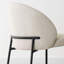 Ensemble de salle à manger 9 pièces moderne avec guéridon ovale 79 po et 8 chaises rembourrées à dossier incurvé-113982180