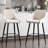 Lemarcus Upholstered Counter Stool with Metal Frame-810680605