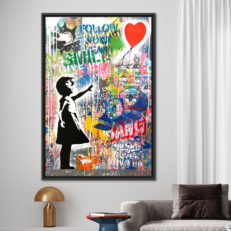 Print on Canvas, 110 cm H x 80 cm W, Framed Print without Mat, Black
