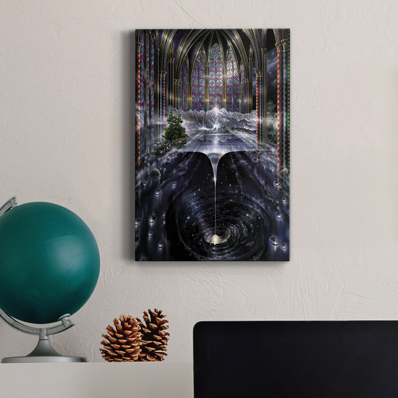 Genèse I - impression sur toile tendue, H 18 po x l 12 po x P 1 po