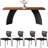 Modern simple solid wood table set.-1326904778