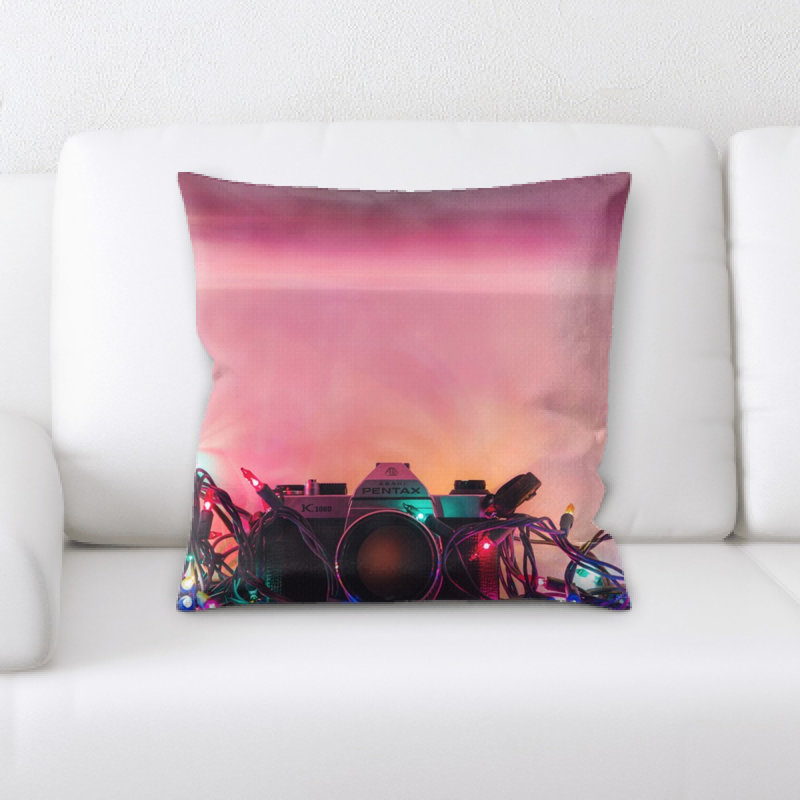 Microsuede Reversible Throw Pillow