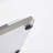 50.4 Inch Modern Rectangular Coffee Table,Marble Pattern MDF Top ,Silver Stainless Steel Base.