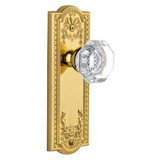 Grandeur Parthenon Plate Privacy with Chambord Crystal Door Knob